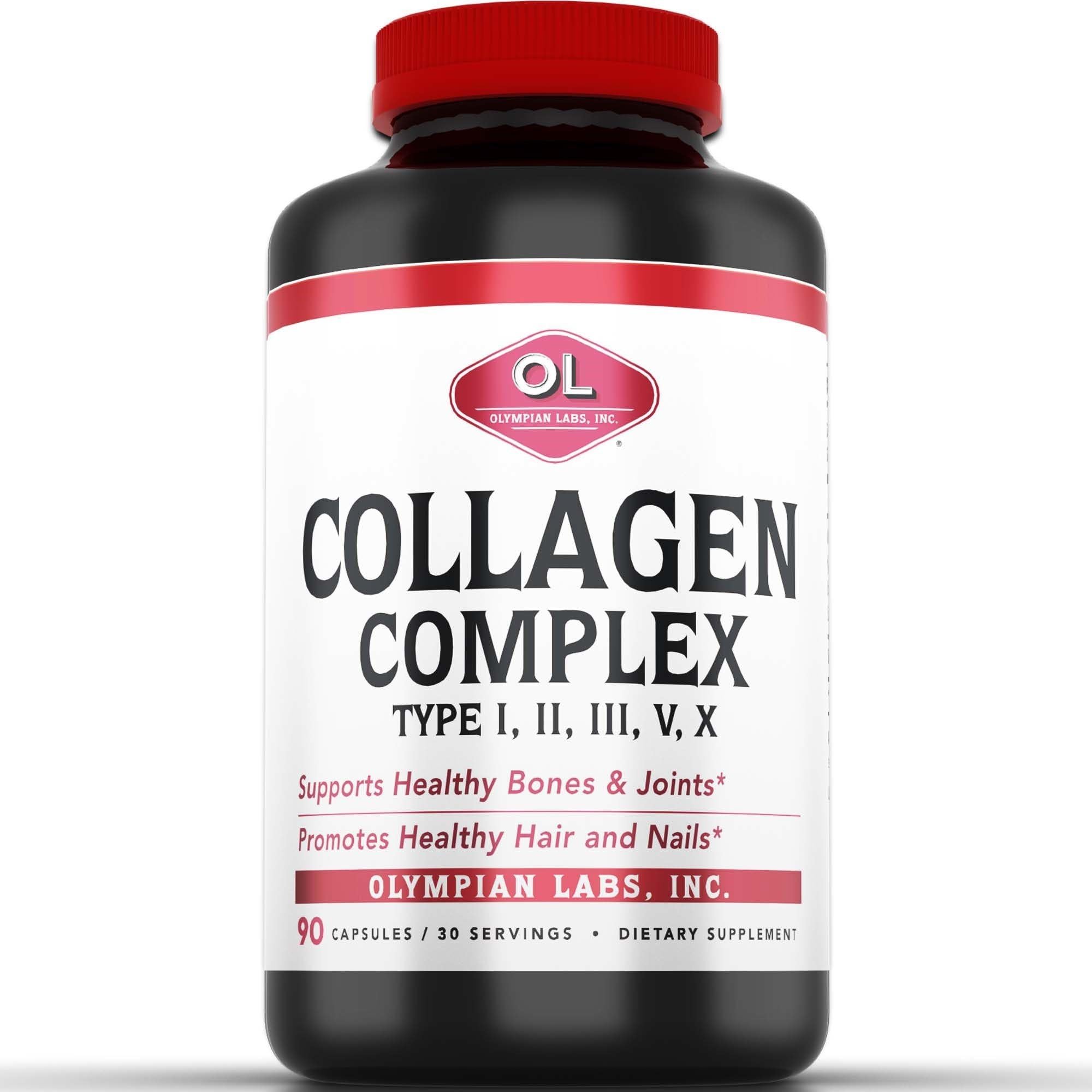 Multi Collagen Complex Type I, II, III, V, X, Hair, Nails, Joint, Gut Health, 90 Caps, 30-day Supply