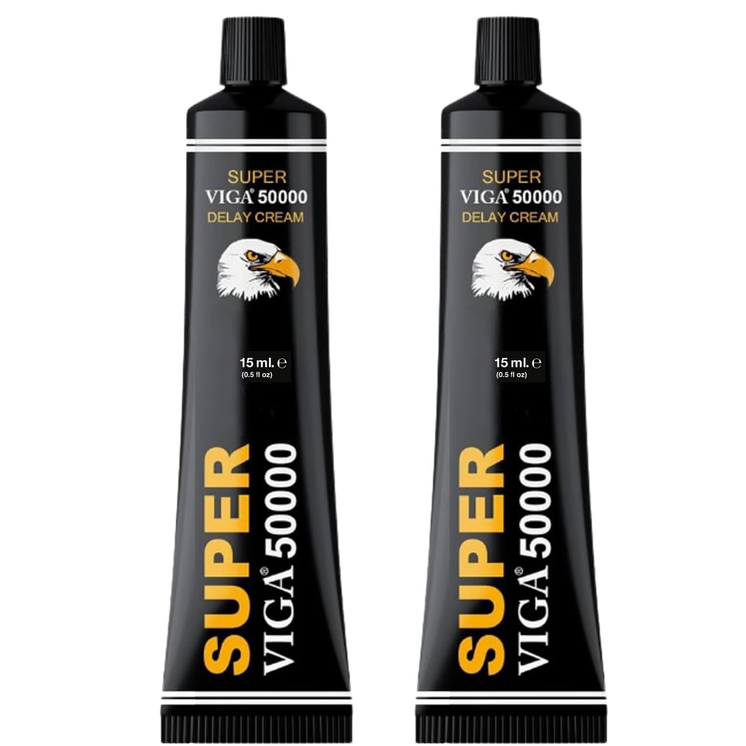 Super Viga 50000 Delay Cream for Men, External Use Only 0.50 Fl Oz (2 Pcs)