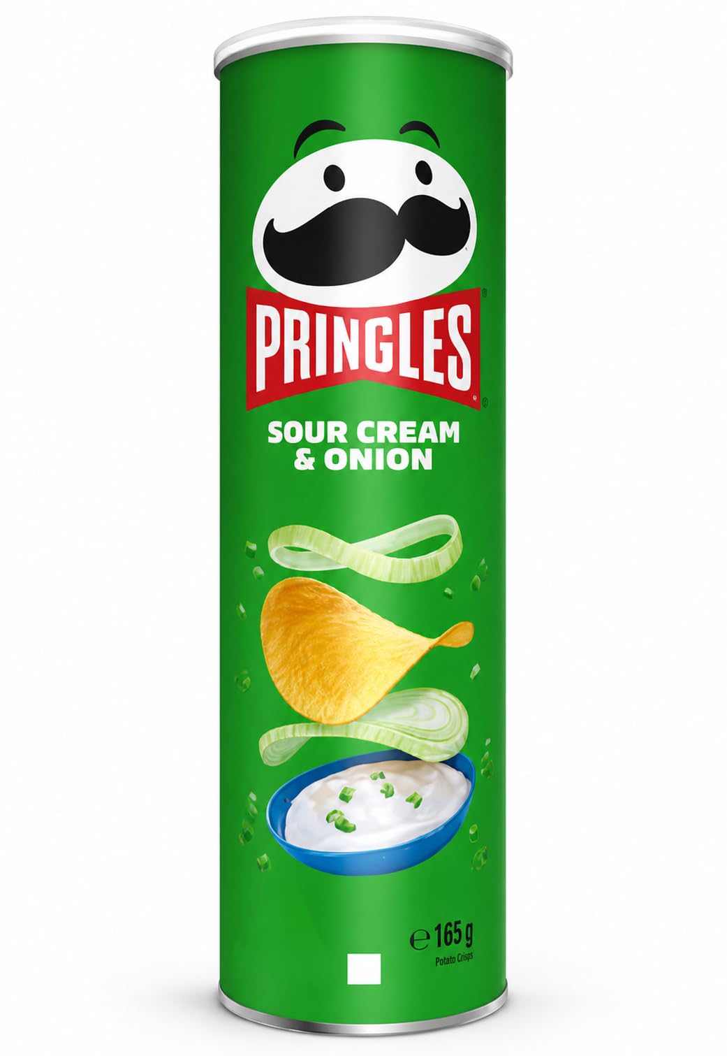 Pack 19 unidades 165gr | Patatas fritas sabor crema y cebolla | Snack en tubo ideal para compartir | Aperitivo crujiente para fiestas, reuniones y consumo diario