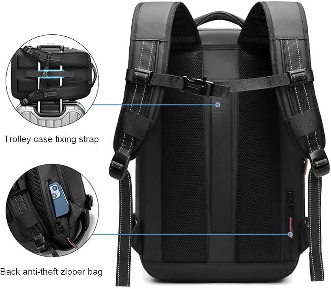 Amazon.co.jp: 真空圧縮機能付き拡張可能な大容量バックパック、防水