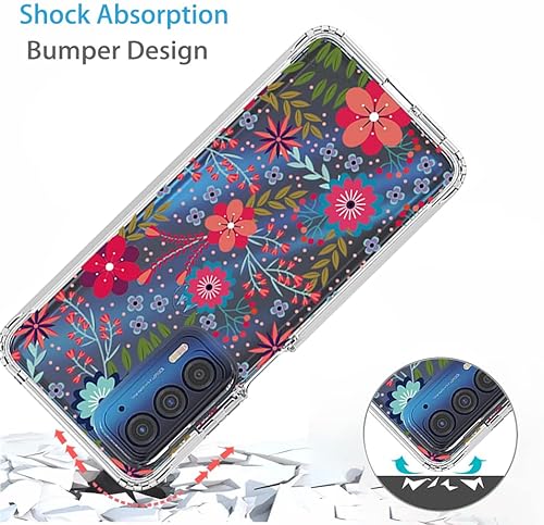 Miniatura 7 de Funda para Moto Edge 2021Moto Edge 5G UW XT2141 con protector de pantalla de vidrio templado, suave 360 híbrida de cuerpo completo parachoques