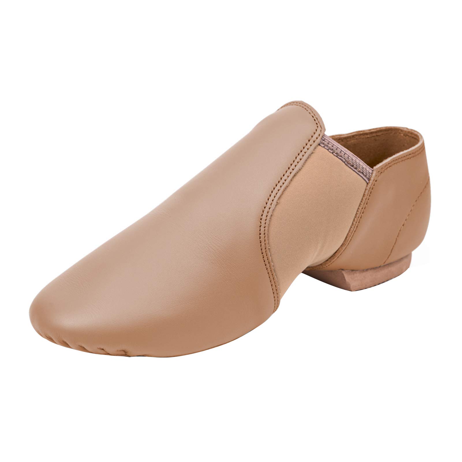 STELLEJazz Shoes for Girls and Boys Slip-On Leather Dance Shoes (Toddler/Little Kid/Big Kid)
