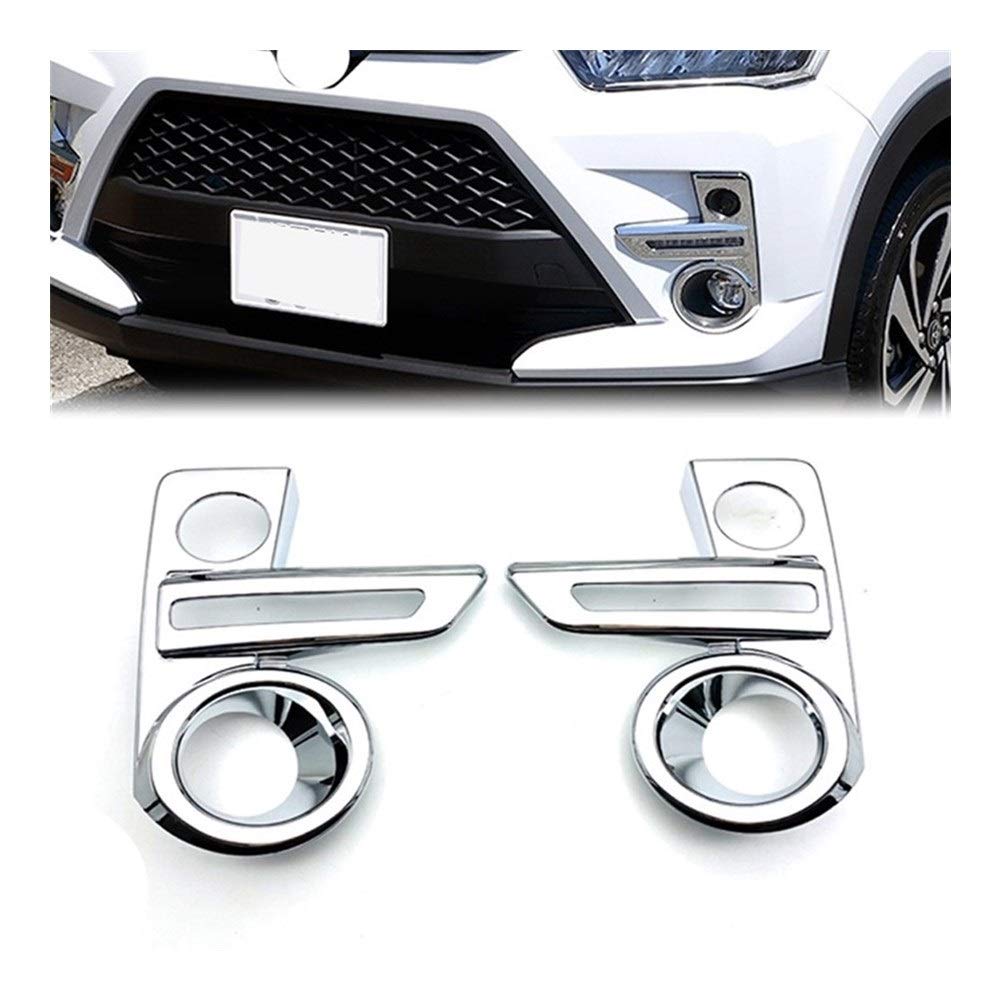 ABS Chrome Przednia lampa przeciwmgielna Lampa Decor Listwa wykończeniowa, dla Toyota, Raize 2020