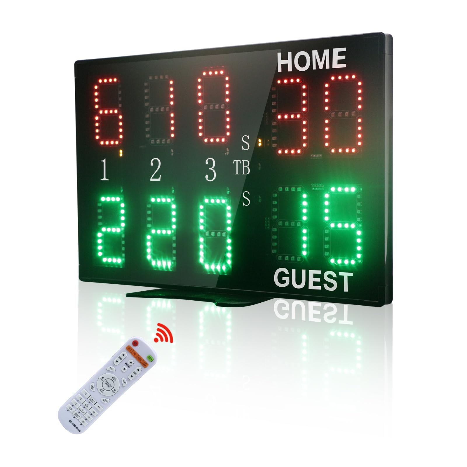 Marcador Digital LED Portátil 10 Dígitos para Tenis y Padel con Control Remoto