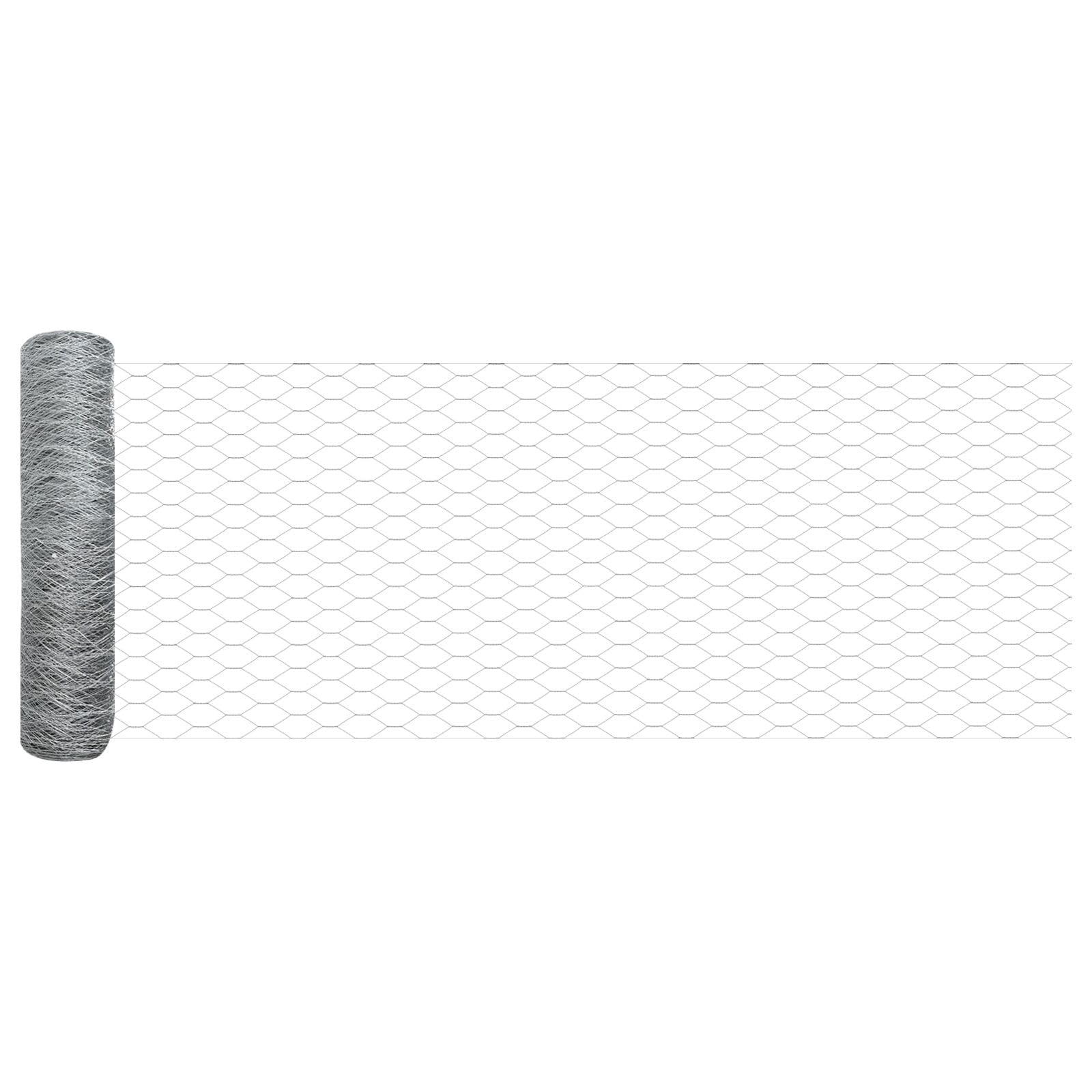 Pali per Recinzione 5 PCS U-Channel 60 cm Acciaio Zincato, Recinzione Esagonale 0.5x10 m Acciaio Zincato,Barre per ringhiere e staccionate,Pali di Recinzione-3336952