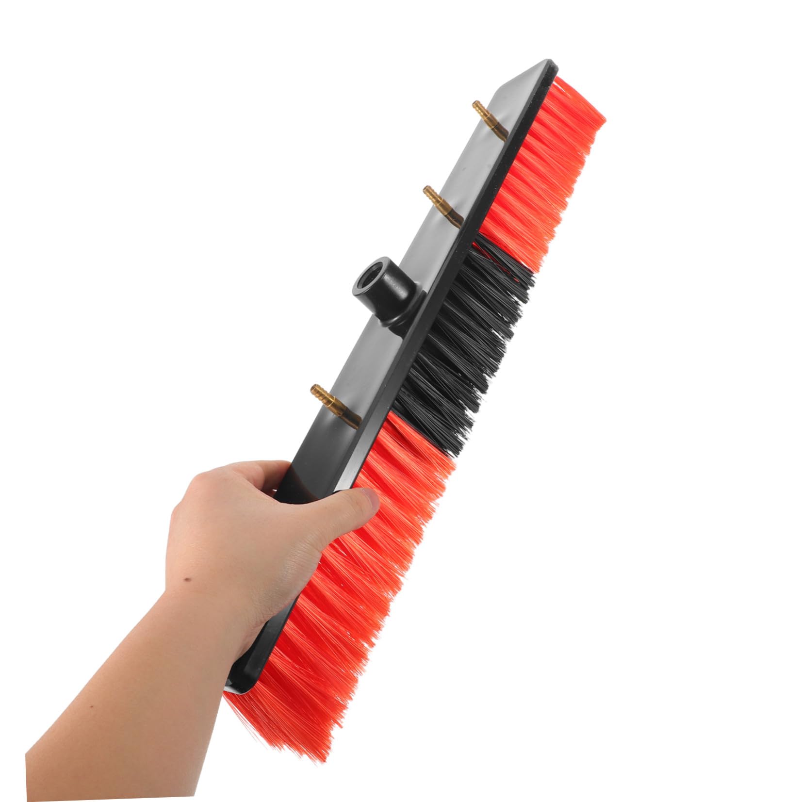 TOYANDONA Spazzola la Pulizia Pannelli Solari con Flusso D'acqua 21,7" Compatibile con Filettatura 3/4", Materiale Plastico e Acciaio, per Tetti e Aree con Risorse Idriche Limitate