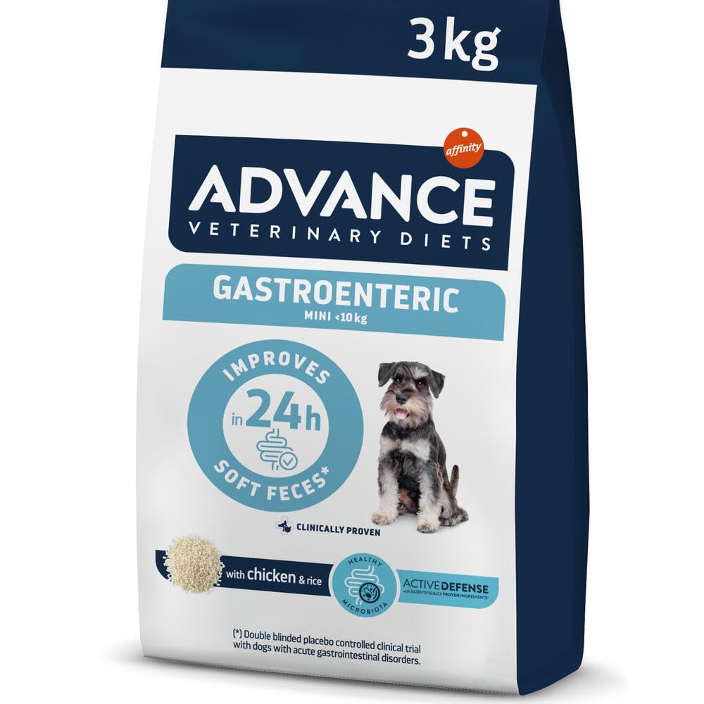 Advance Veterinary Diets Gastroenteric Mini | Dry Food for Small breed Puppies & Adult Dogs | Gastrointestinal disorders, Pancreatic insufficiency | 3kg