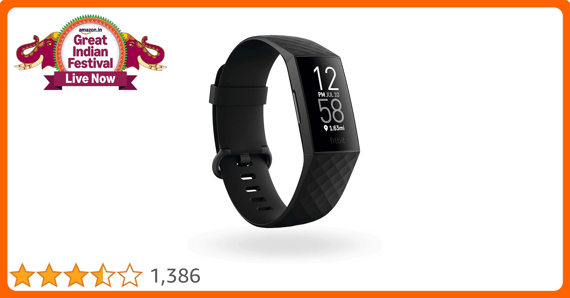 Fitbit Charge 4 Fitness and Activity Tracker with Built-in