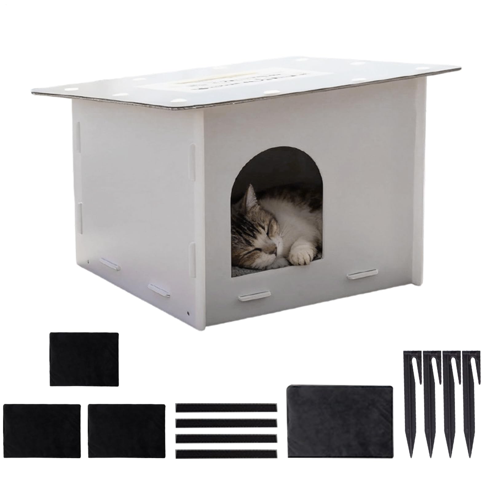 Maison pour chat d'extérieur pour offrir un abri chaleureux à votre chaton