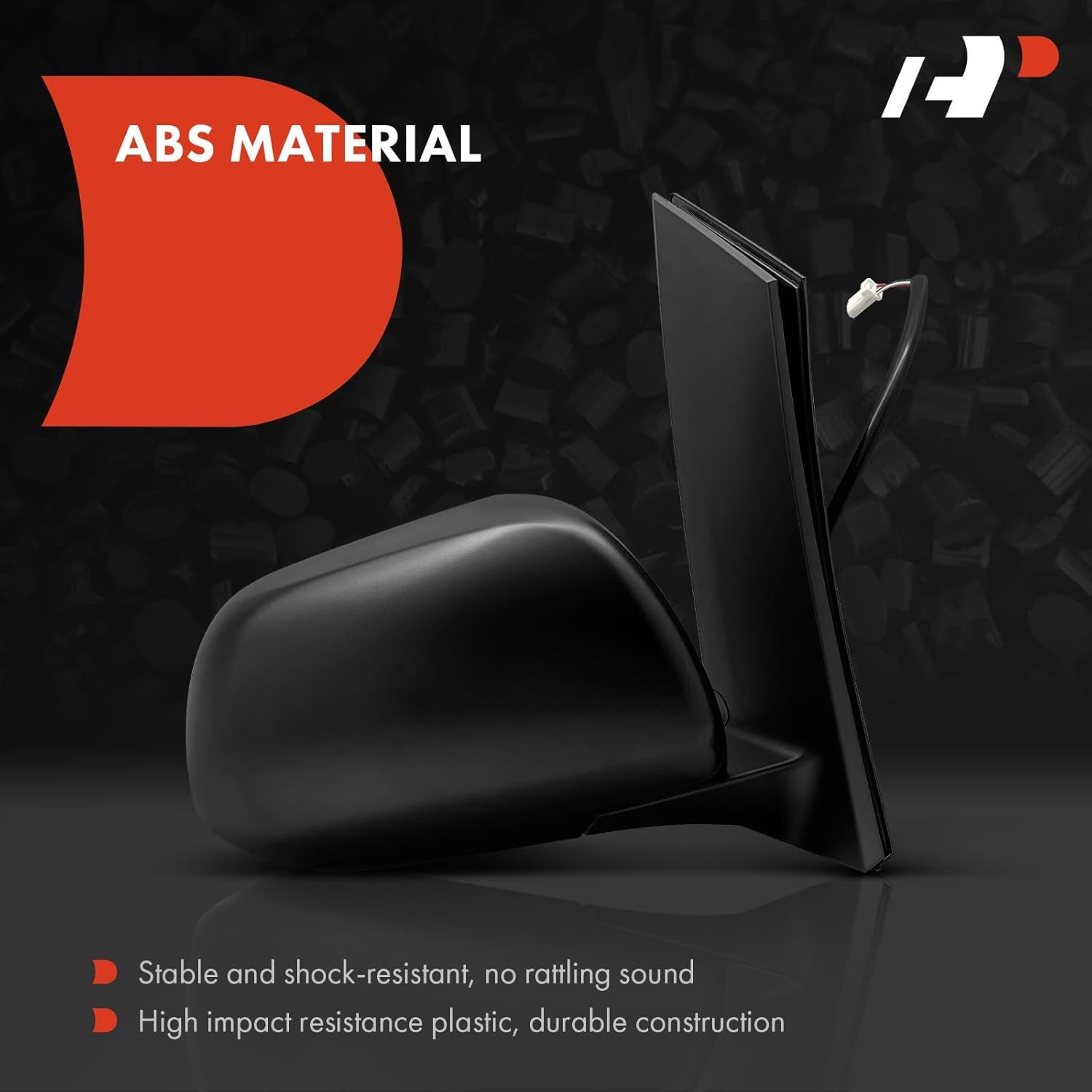 A-Premium Passenger Side Power Door Mirror - Compatible with Mercedes-Benz W447 Series Metris 2016 2017 2018 2019 2020 - Heated Manual Folding Black Outside Rear View Mirror - Replace# 4478110500