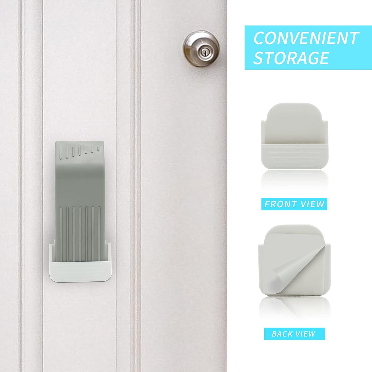 Door Stops for Bottom of Door, Door Stopper Wedge Works on All Floor Types, Heavy Duty Rubber Door Stops, No Sliding Door Stoppers : Office Products