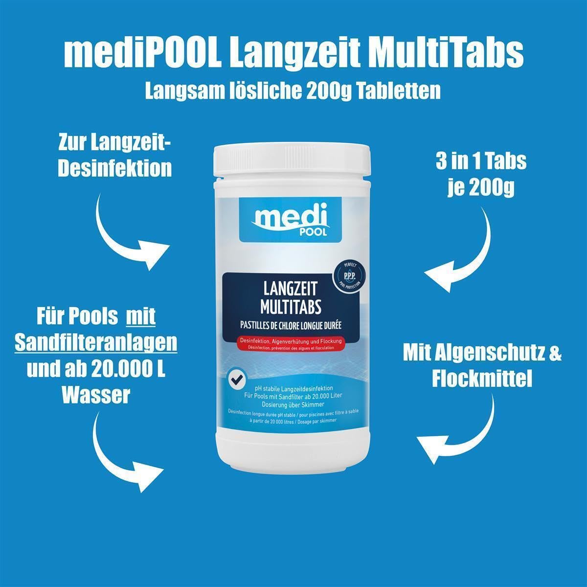 Medipool 3 in 1 Langzeit MultiTabs 1 kg