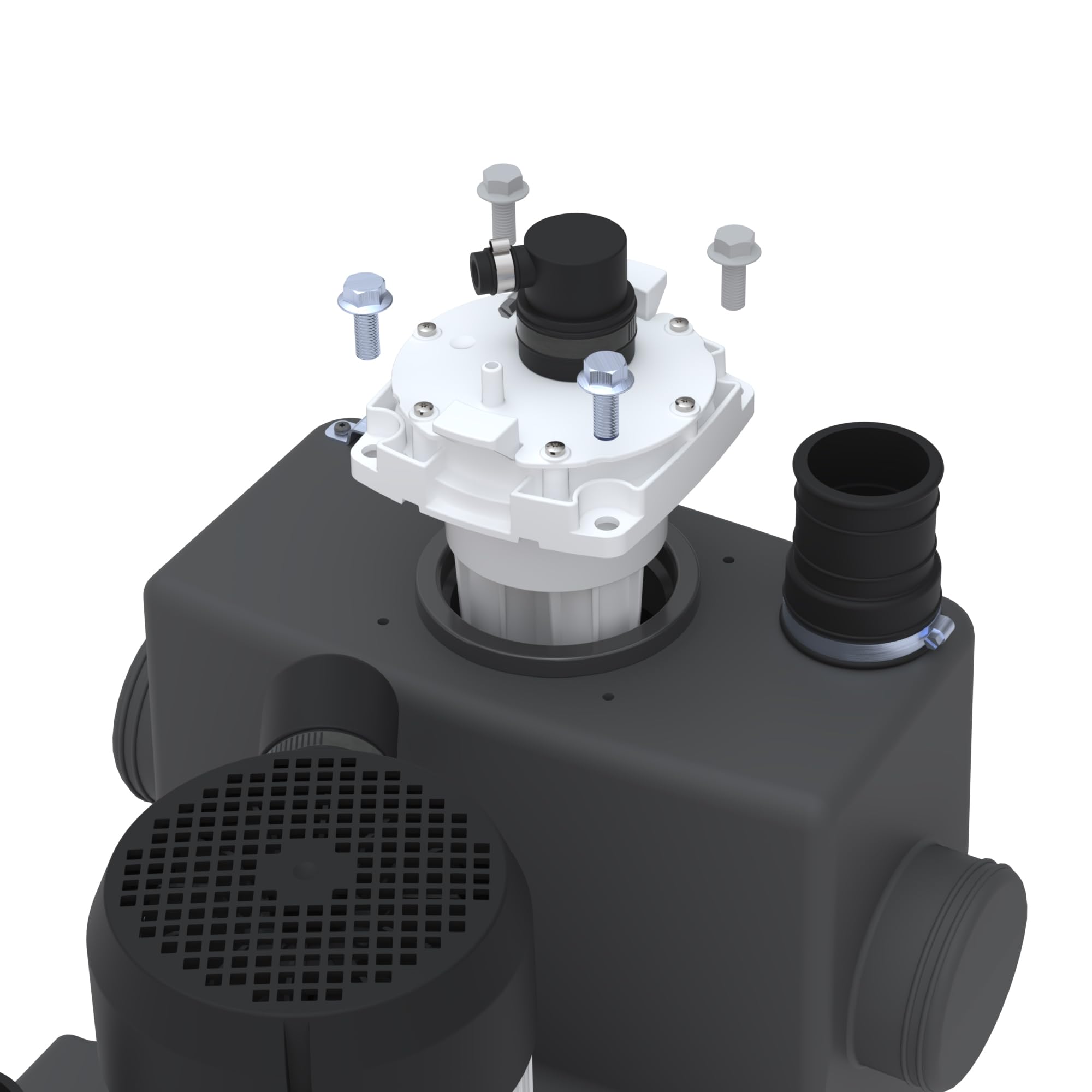 SFA – Sanicubic 1 GR HP S – Kleinhebeanlage für Abwasser – Bodenstehend – Schneidwerk Pro X K2 – 2 niedrige Zuläufe – Für Haus, Wohnung & Geschäftsräume – 42 x 51,8 x 40,1 cm – 2.000 W