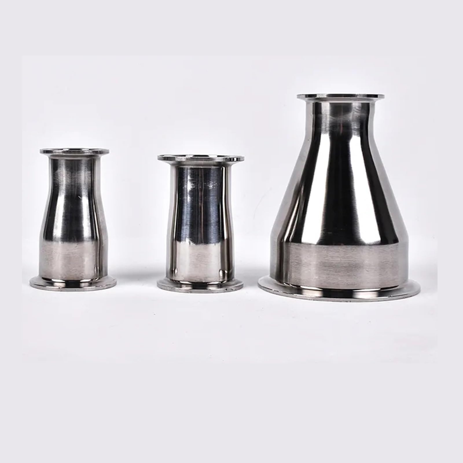 OD (19 25 32 38 45 51 6376 89 102 108MM) 1,5" 2" 2,5" 3" 4" Adaptador reductor de casquillo de triple abrazadera for tubería 304 leisurely(89mm to 63mm)