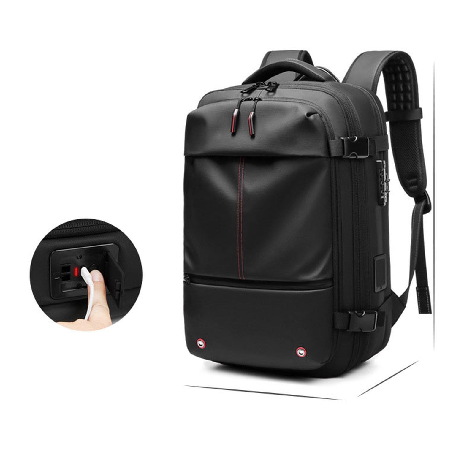 Générique Sac à dos de voyage sous vide pour homme, sacoche multifonctionnelle pour ordinateur, sac de compression sous vide, sac à dos grande capacité en TPU (BK2, One Size)