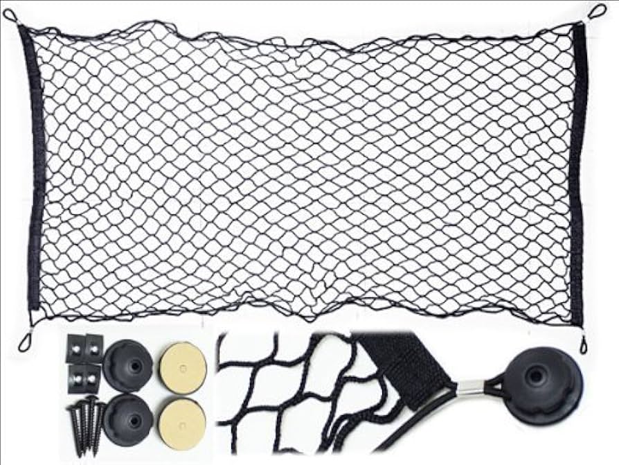 Amazon | カーゴネット トランクネット 伸縮性 114x61cm 荷物の
