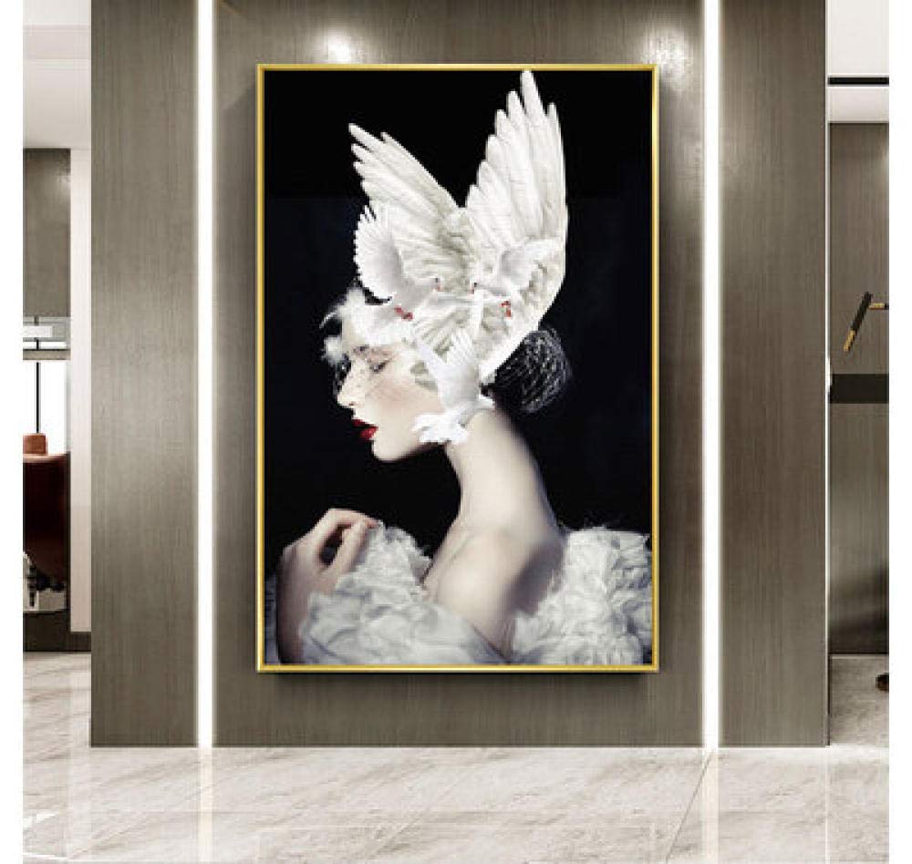 Peinture diamant 5D anti-stress grand canevas femme élégante strass carrés complet