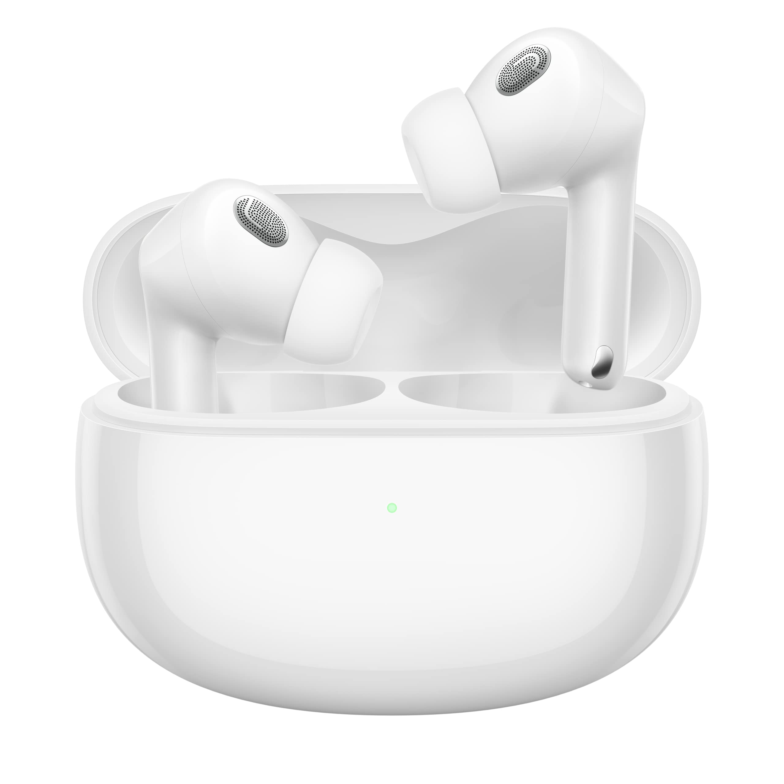 XIAOMI Buds 3T Pro (Gloss White) Con Cavo USB-C 1m, Connessione Bluetooth 5.2, Cancellazione Del Rumore Fino A 40dB, Ricarica Wireless, Resistente A Polvere E Acqua, Versione Italiana