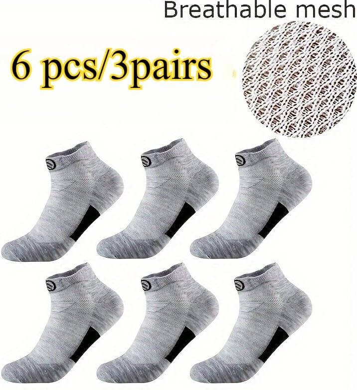 Men's Sports Socks - Comfortable, Breathable, Non-Slip, Sweat-Absorbing for Running, Marathons, Outdoor Moisture-Wicking