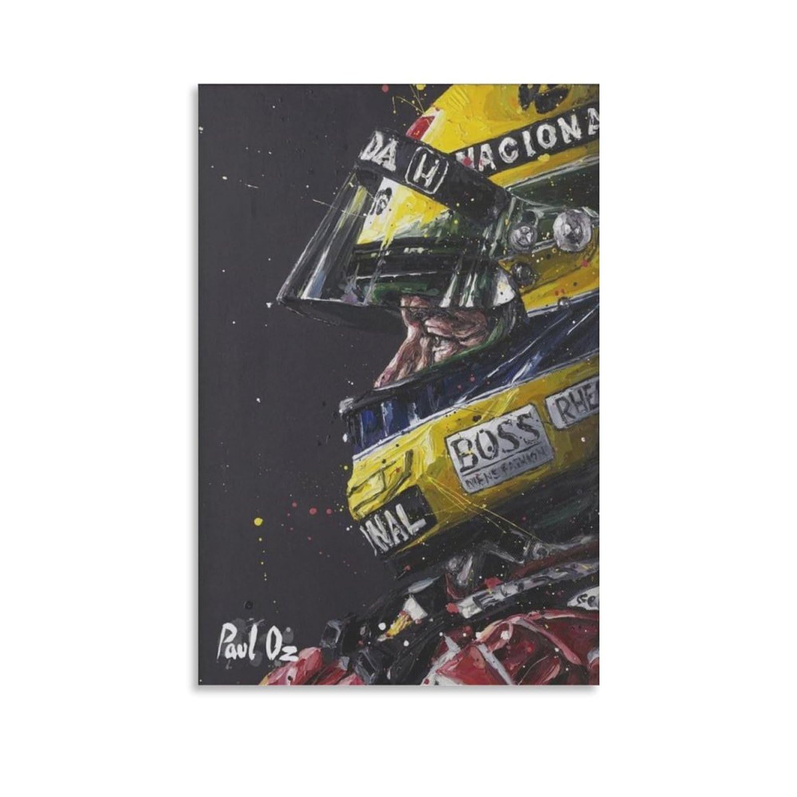 アイルトン セナ （アート）① Amazon｜アイルトンセナポスターF1フォーミュラレーシングカー