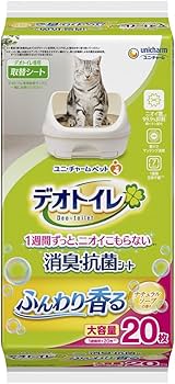 デオトイレ 複数ねこ ふんわり香る消臭 抗菌シート ナチュラルソープ 16枚×6 セット品】デオトイレ 複数ねこ用 消臭・抗菌シート ふんわり