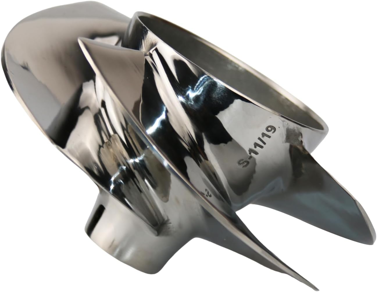 Jet Pump Impeller,155.5MM Diameter, Replaced for Solas SR-CD-11/19, Fit Seedoo GTX 155/GTI LTD/SE 155/Wake 155HP/RXP 155HP, 4-Blade, Stainless Steel Polished Personal Watercraft Impeller