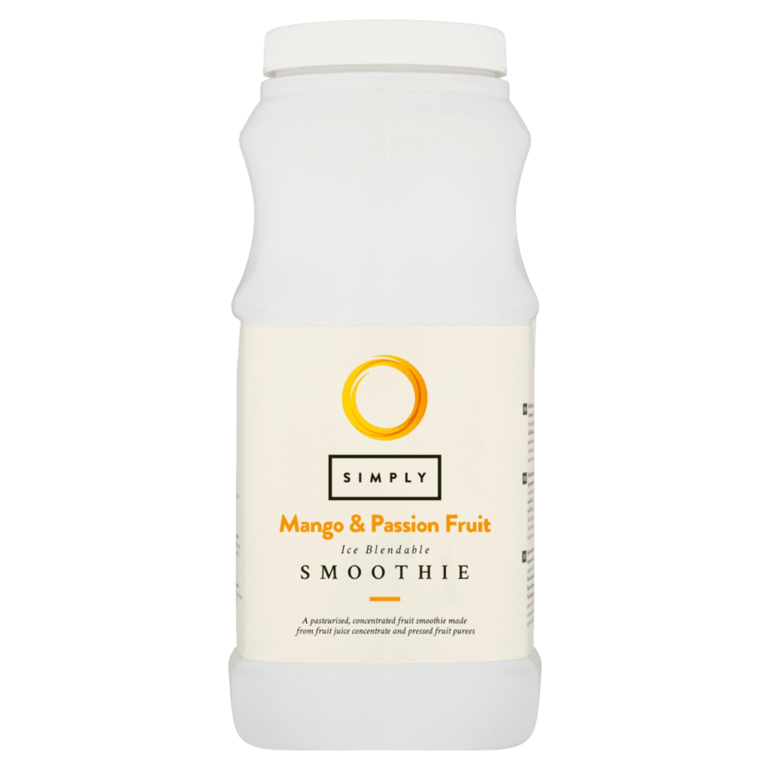 Simply Mango and Passion Fruit Smoothie, Vegan Blendable Concentrated Smoothie Mix Made with Real Fruit Puree (1 Litre)