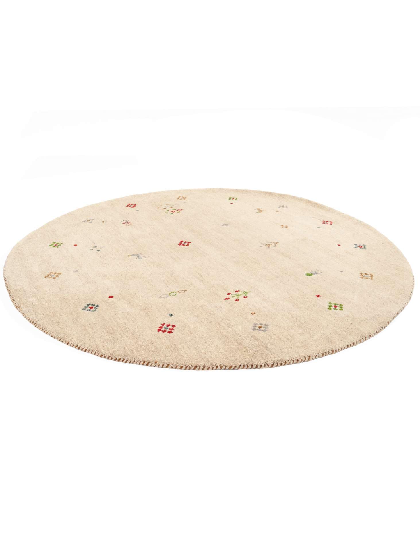 RugVista Gabbeh Giza Tapis, Ø 150 cm, Beige