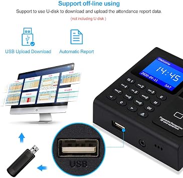 LIBO Complete RFID Access Control System Fingerprint Access Controller Keypad, DC12V / 3A Power Supply Transformer, Electronic Bolt Lock with Exit Button, 125KHz ID Keyfobs for All Type of Doors