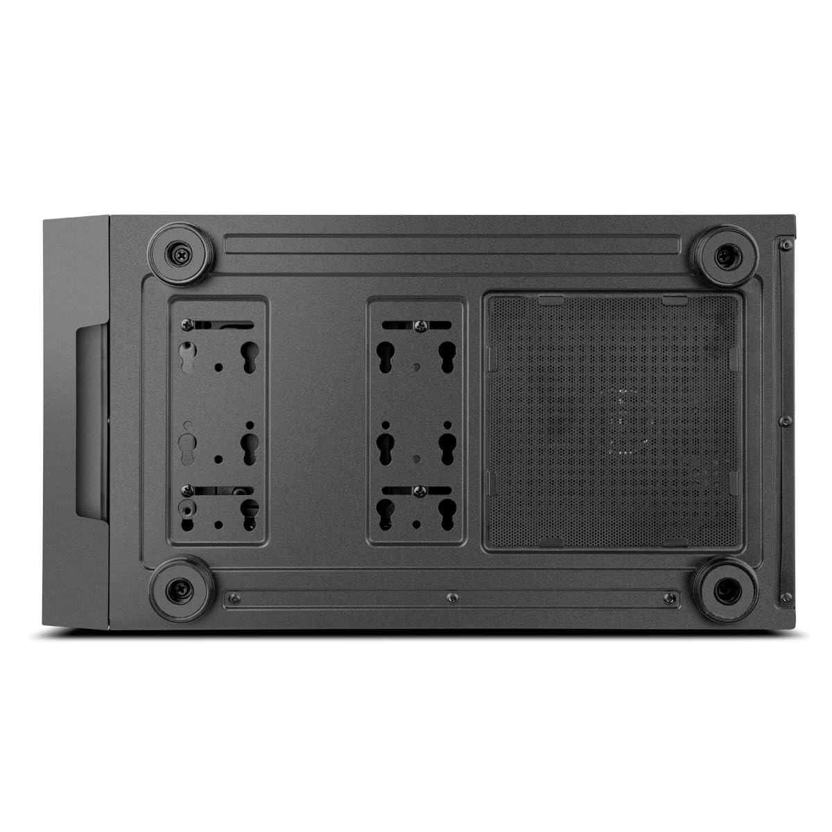 NOX XTREME PRODUCTS INFINITY EPSILON - Mid Tower M-ATX/ITX ARGB Rainbow, panel boczny ze szkła hartowanego, 4 zainstalowane wentylatory, kompatybilność z kartami graficznymi do 310 mm, USB 3.0, czarna