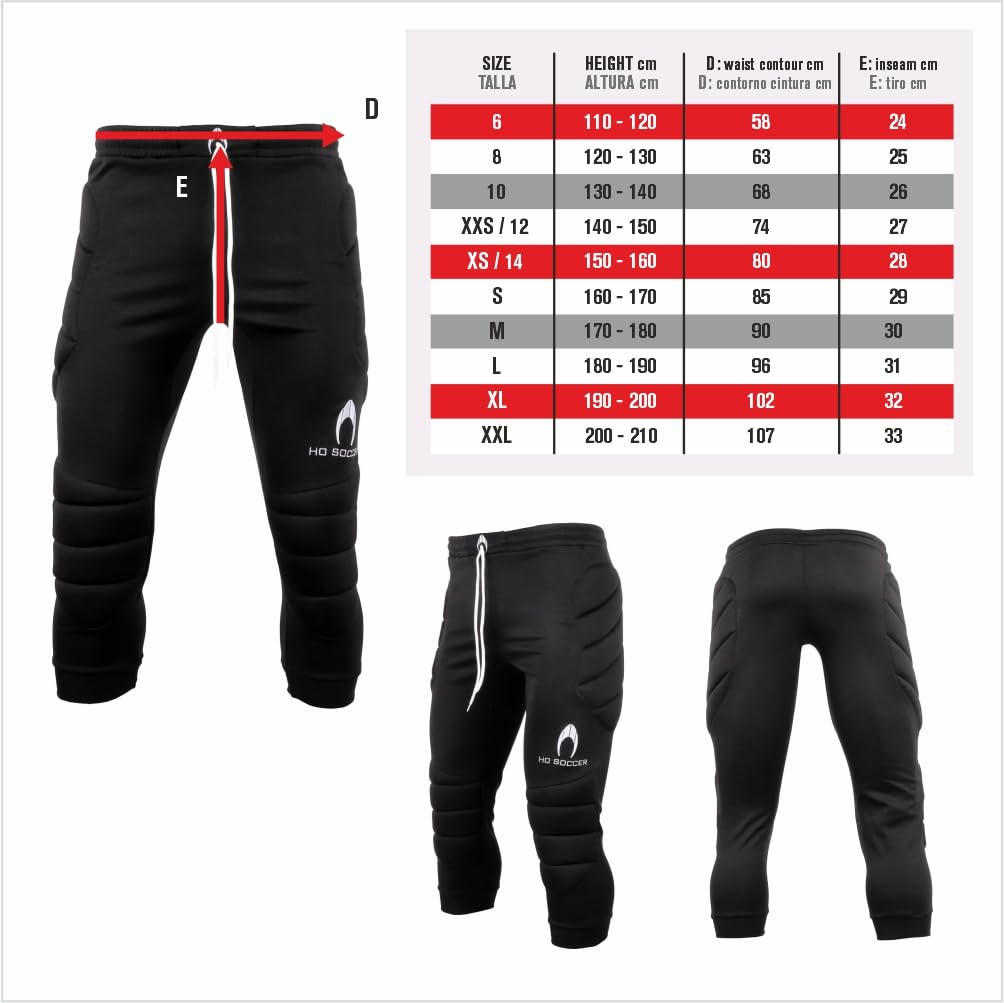 Ho Soccer - Trousers 3/4 Koncept Junior, Pantaloni da Ginnastica Unisex - Bambini e Ragazzi