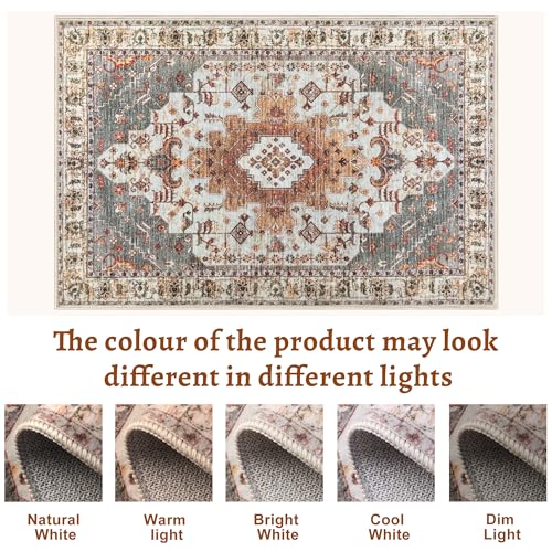 Image of Tangsoo 9x12 Washable Area Rugs for Living Room, Oriental Non Slip Large