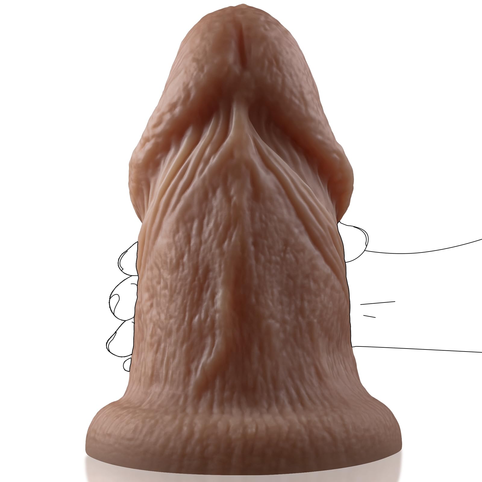 9.5In Large Diameter Realistic XXL Dildo For Deep Anal Penetration
