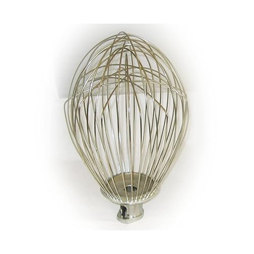 ALFA International Látigos de acero inoxidable de 80 W y 80 cuartos de galón para mezclador Hobart, acero sin olor