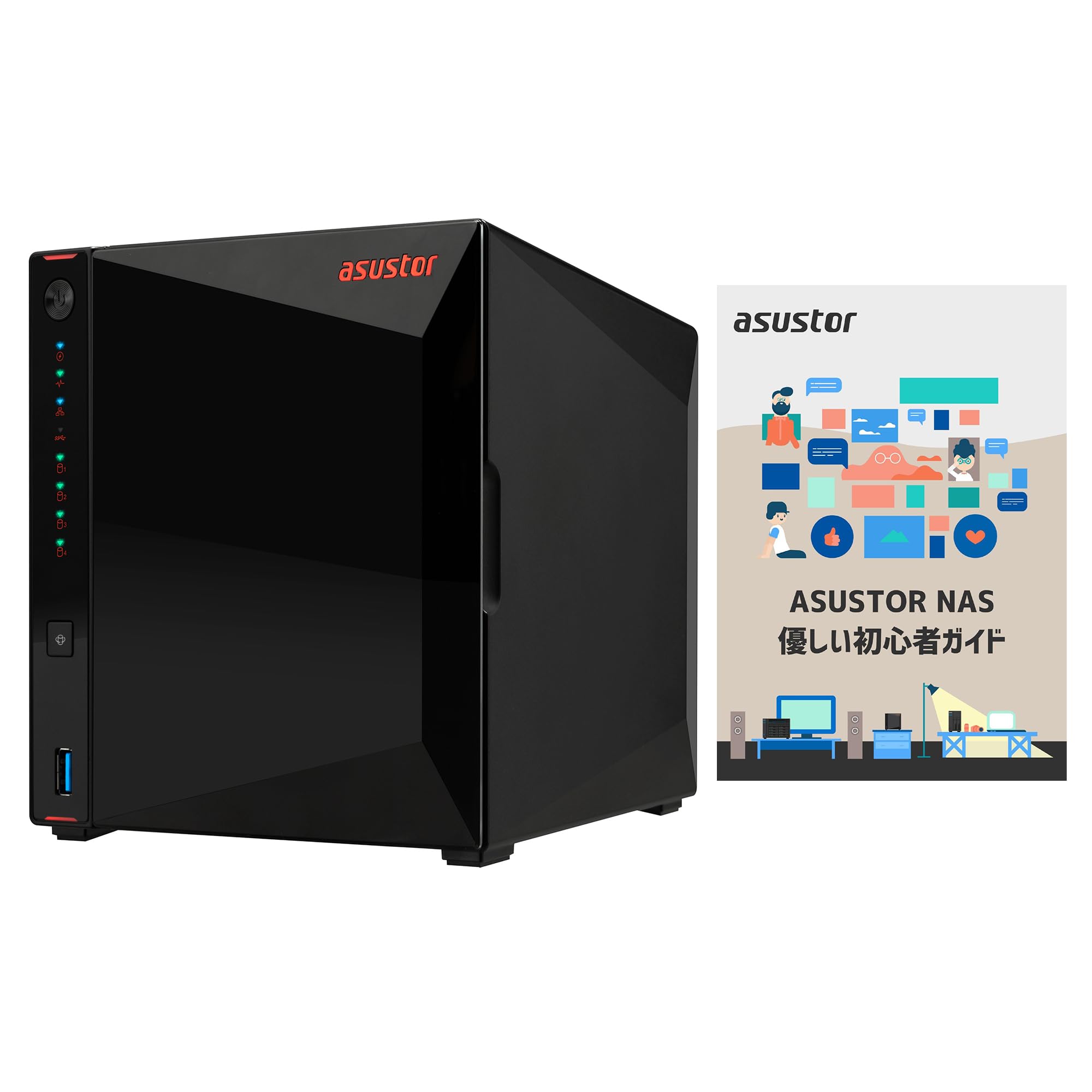 Amazon.co.jp: NAS キット 4ベイ3年保証 国内正規品 Asustor