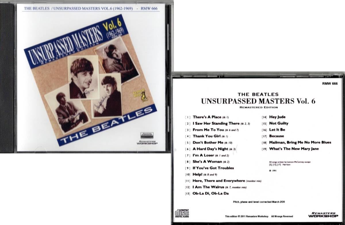 Amazon.co.jp: 5CD【UNSURPASSED MASTERS Vol.1、Vol.2、Vol.3、Vol.6