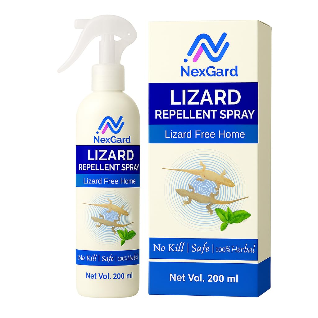 NexGard Herbal Lizard Repellent Spray – 200ml | 100% Herbal and Natural Pest Control with Plant-Based Oils | Safe for Kids, Pets, and Plants | Non-Toxic | Repels Without Killing