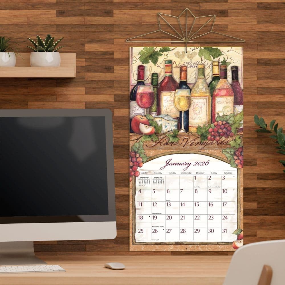 Lang, Calendario de pared 2026 Wine Country de Susan Winget