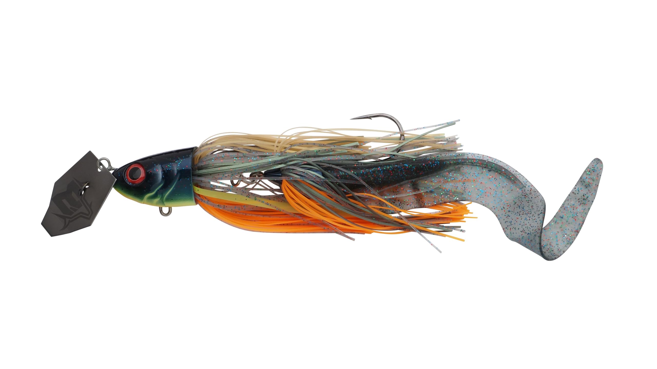 Abu Garcia Beast Bladed Jig Przynęta, na drapieżniki z możliwością dostosowania, Łopatka wypychająca wodę i wewnętrzna grzechotka, na szczupaki Shadow Tiger