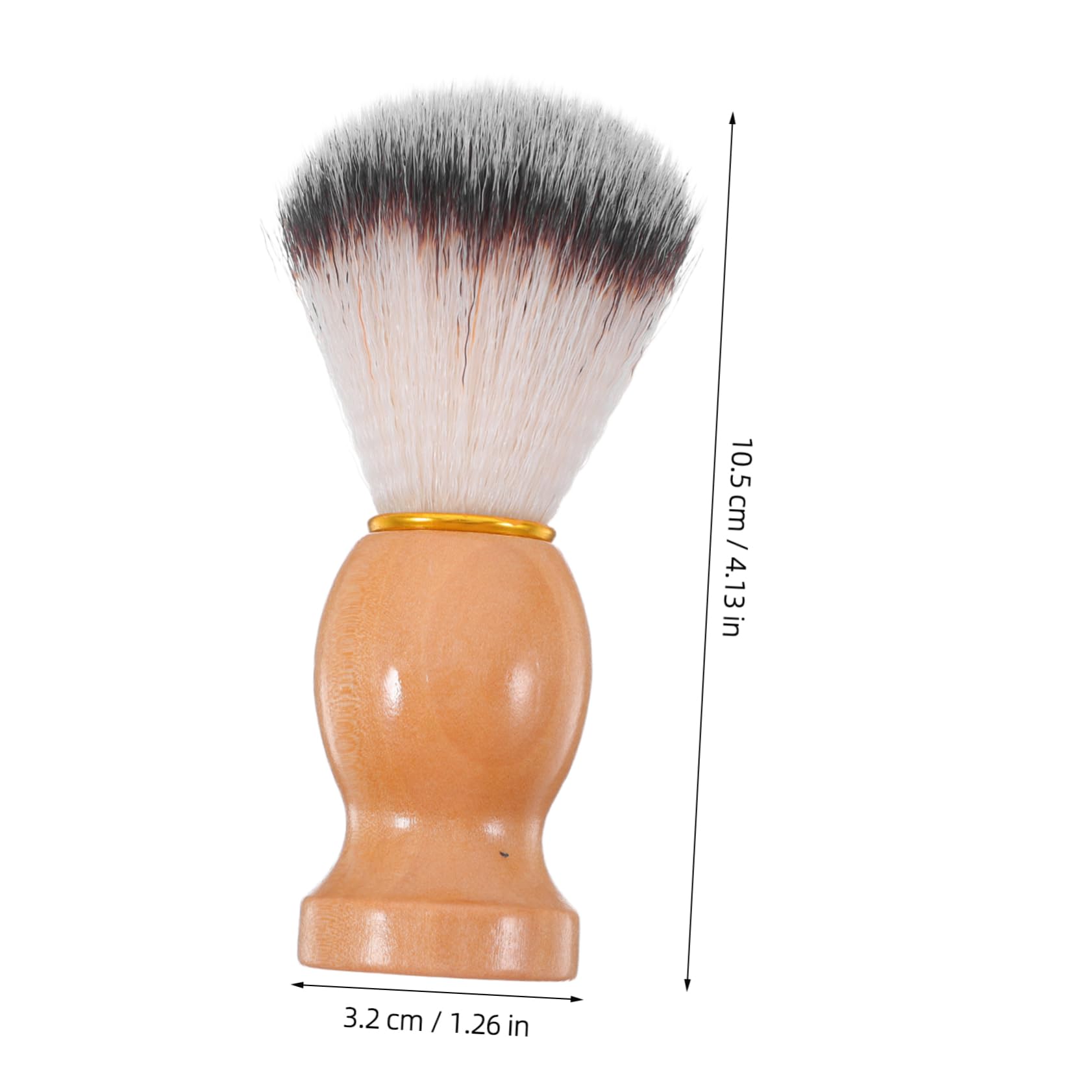 Healeved Ergonomic Handle Beard Brush Set Soft Bristle Shaving Tool for Men's Grooming Facial Cleansing