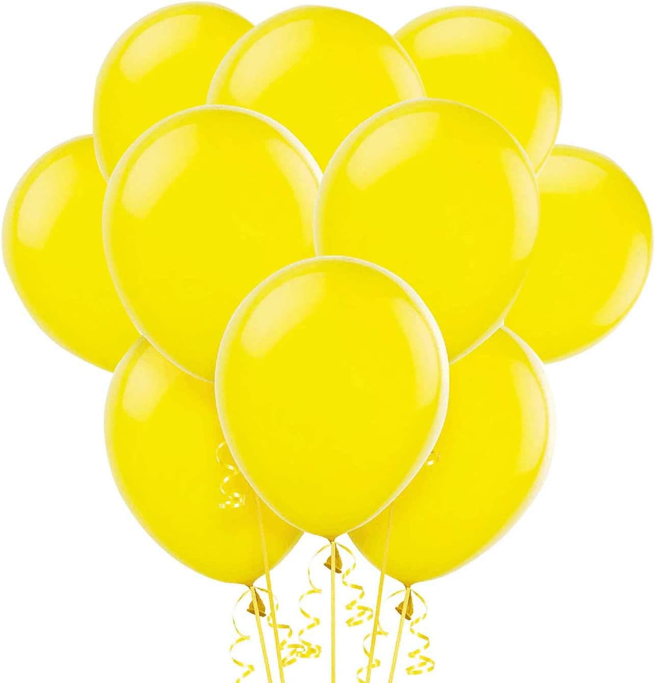 Yellow Balloons,100Pack,12 Inch,Yellow Latex Balloons