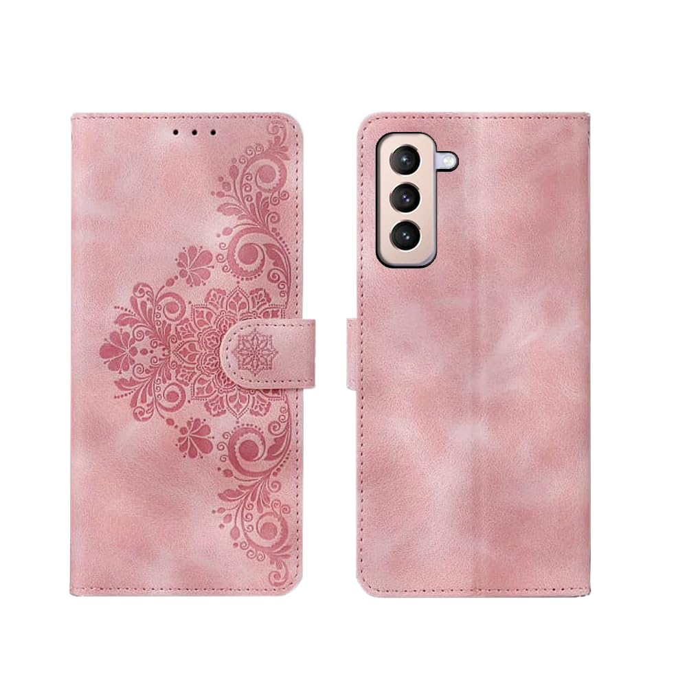 Inktree Samsung Galaxy S21 Plus Flip Cover | Card Pockets Wallet & Stand | Flip Cover for Samsung Galaxy S21 Plus - Floral Mandala Pink (B0CQK167GZ) Amazon Price History, Amazon Price Tracker