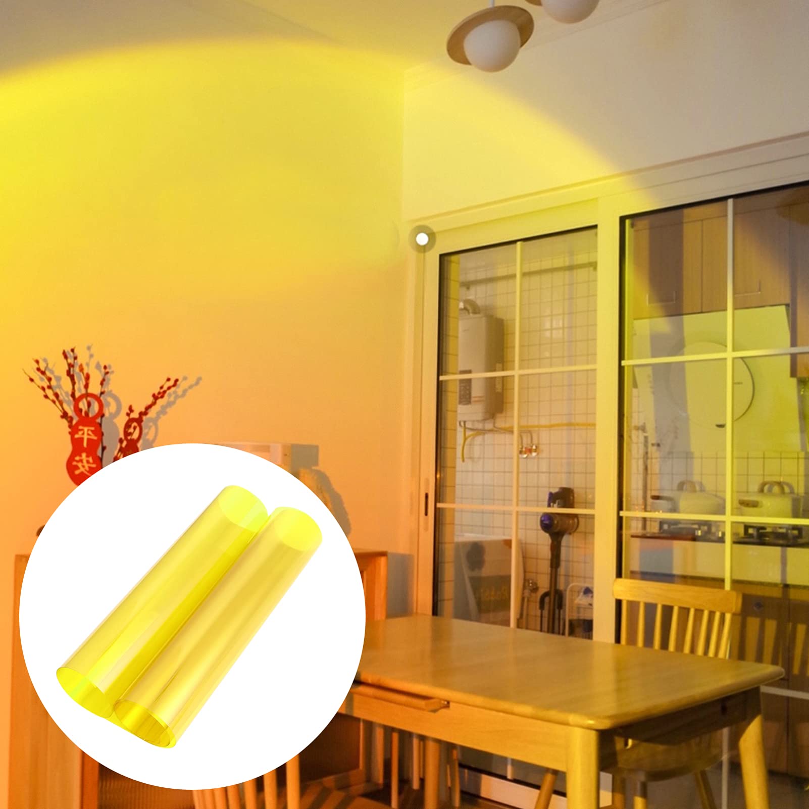 Film Filtre Gel Éclairage Jaune UKCOCO - Correction Couleur Pour Flash LED Studio Photo Vidéo