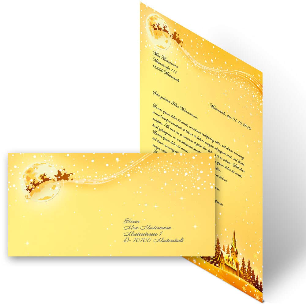 Set Complet De 20 Pièces Fleurs & Pétales, Amour & Mariage, ROSES DE BACCARA 10 Feuilles De Papier à Lettres Et 10 Enveloppes DIN LONG Sans Fenêtre