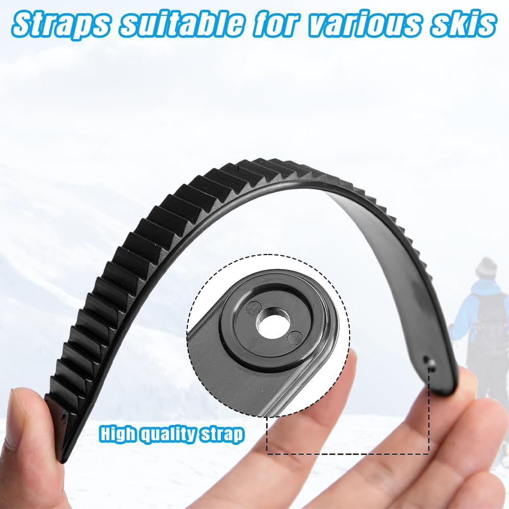 Snowboard Binding Straps en Plastique Ski Sangle de Fixation D'échelle Rechange de Cheville 6 Pièces