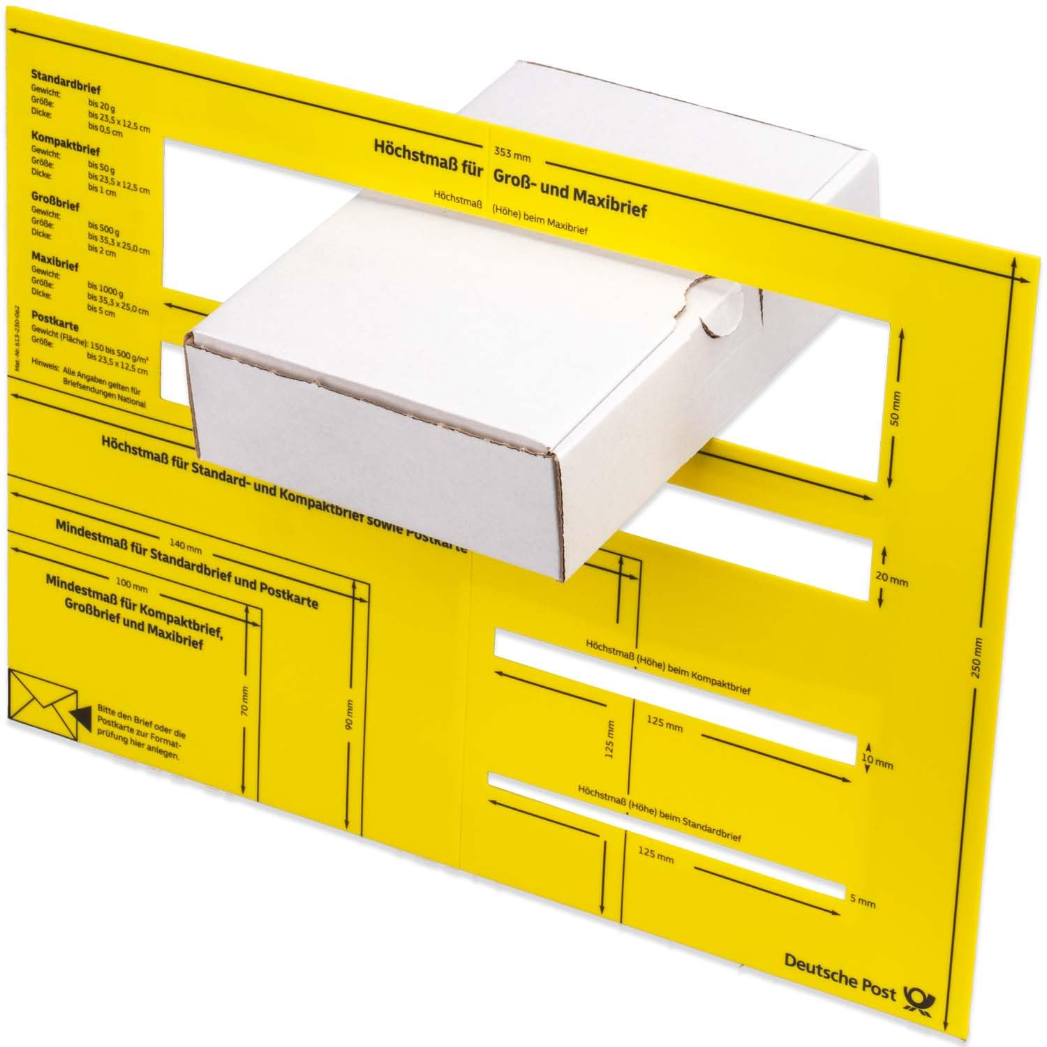 Maxibriefkartons 180 x 130 x 45 mm MB-2 weiß Maxibrief Karton Faltschachtel stabil Versandkarton für Post DHL Versand DIN A6 Warensendung Büchersendung Versandschachtel (1000 Stück)
