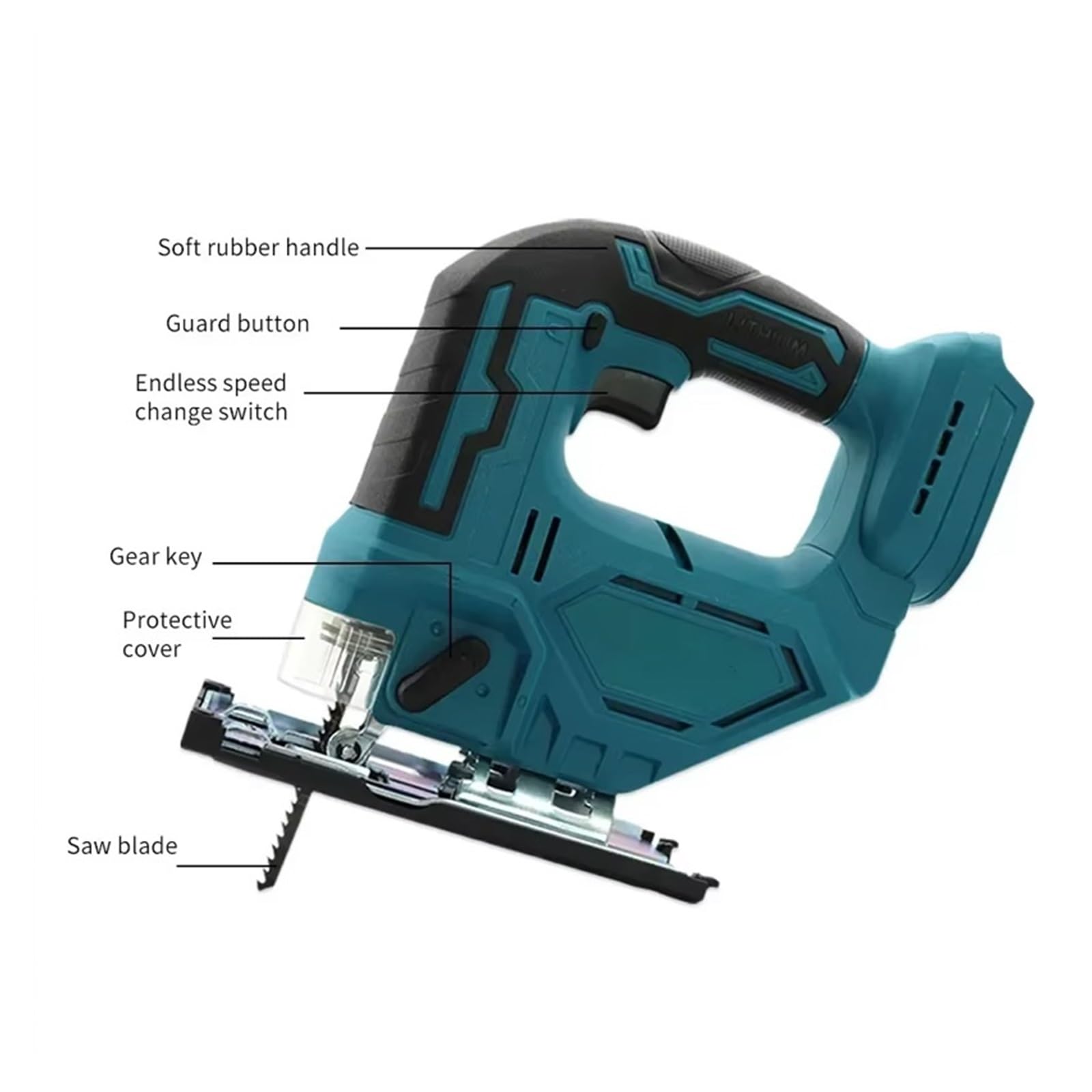 Seghetto Alternativo Elettrico Senza Spazzole Con Lama, Seghetto Alternativo Senza Fili, Utensile Elettrico Portatile For Carpentieri Facile Da Usare