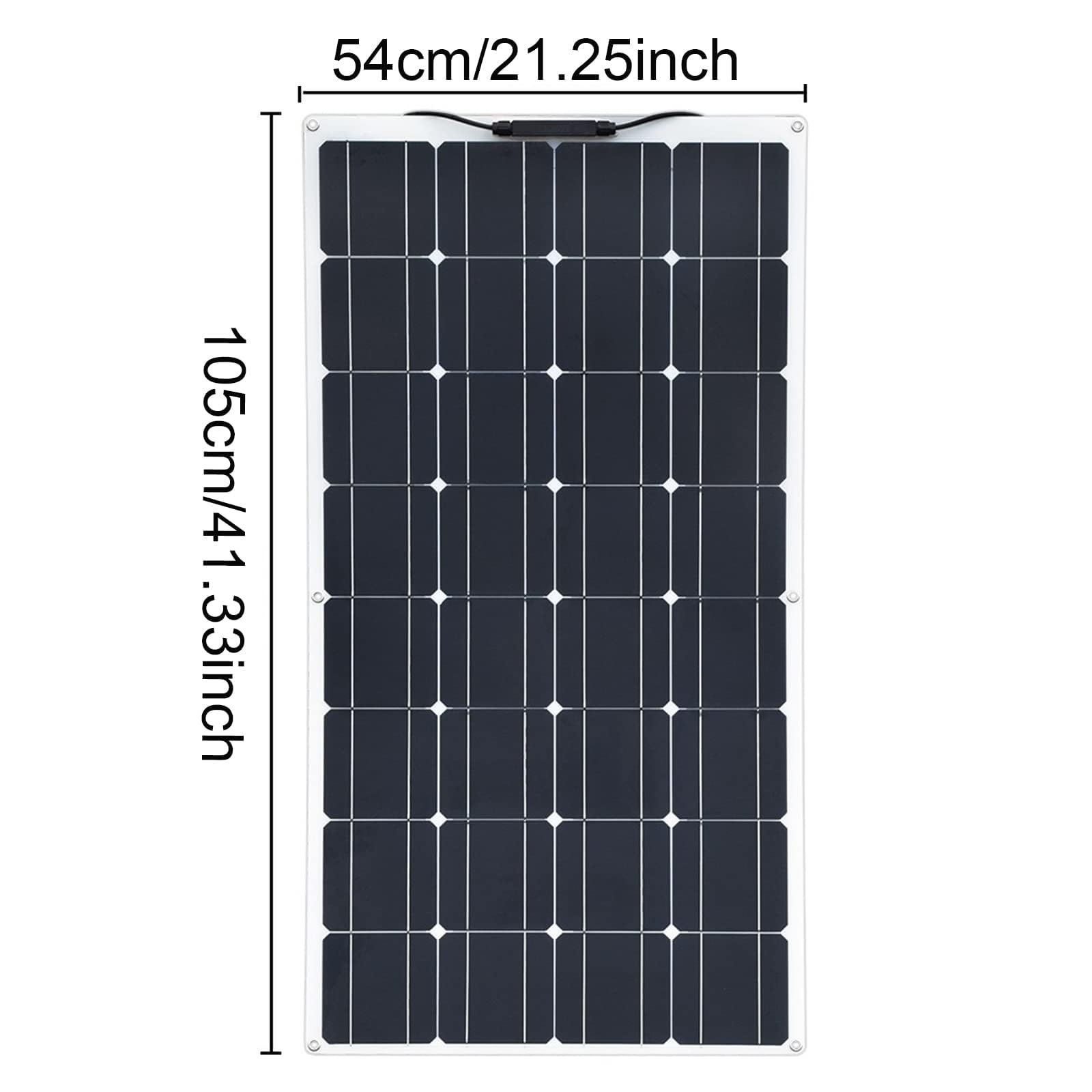 szt. 100 W elastyczny panel słoneczny 12 V zestaw systemowy 20 A kable kontrolera ładowania z zaciskiem krokodylkowym kable złącza PV do jachtu, łodzi, kampera, kabiny, ładowania akumulatora 12 V