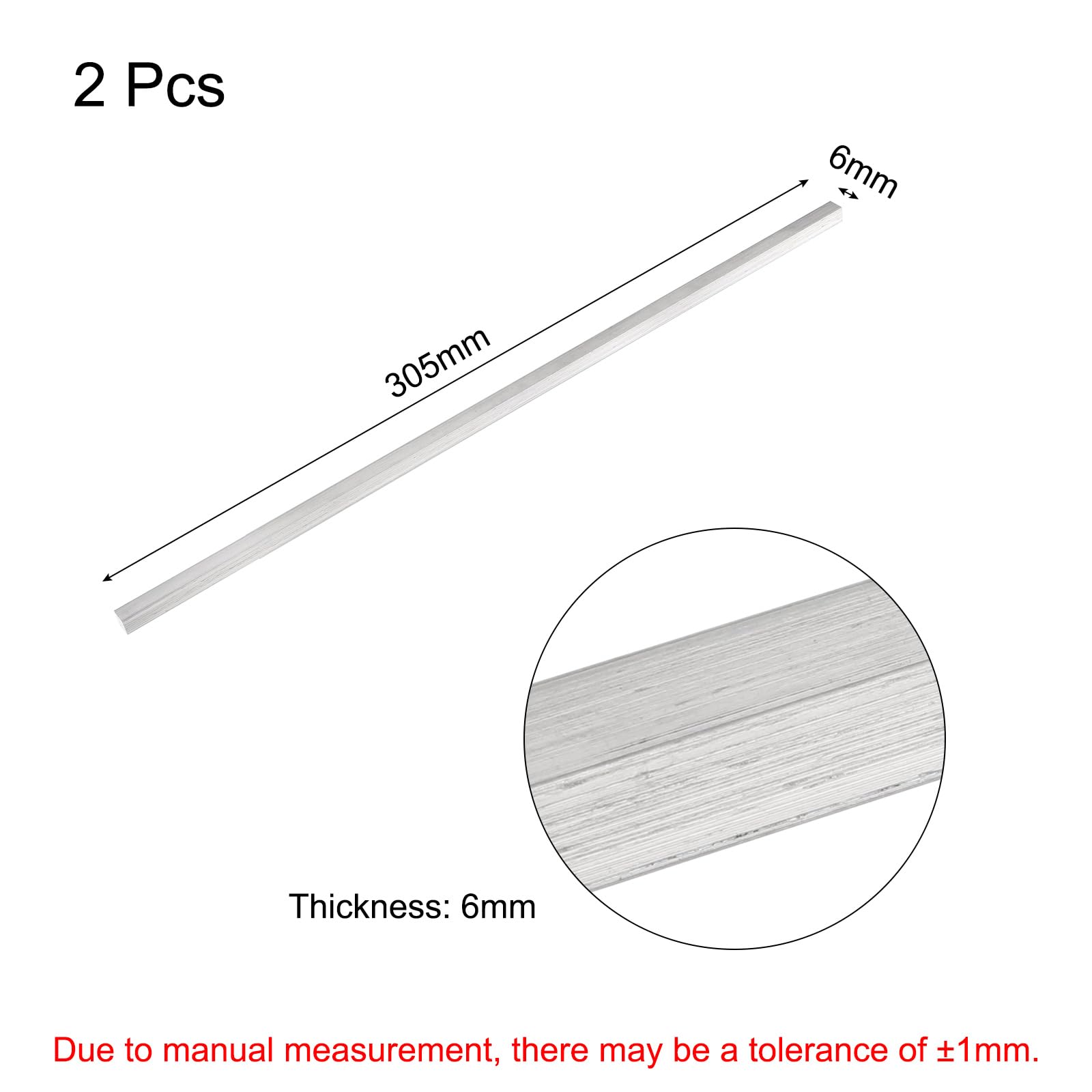 Produktbild von QUARKZMAN Aluminium Flachstange 6061 – 4x10x330 Mm, T6511, Neu Gewalzt – Für Bau, Möbel & Handwerk