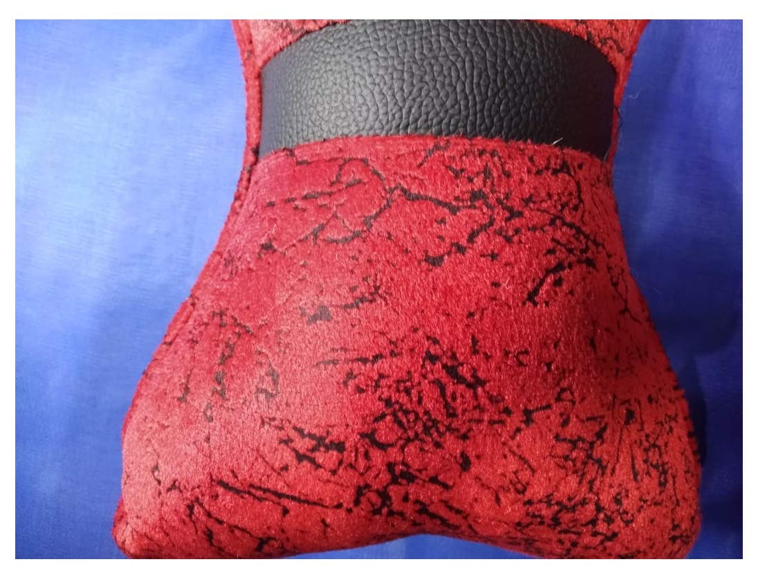 AUTONEST Car Neck Rest Pillow/Cushion Pillow (Red & Black) (Set of 2) for Mahindra KUV100 2